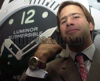 Mr. Romain Le Chevallier Brand Manager Panerai at a press