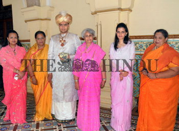 Trishika Kumari Second From Right Fiancee Of Yaduveer Krishnadatta Chamaraja Wadiyar The Heir Of The Hindu Images the hindu images